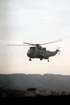 Helicopter scene Stock Photos