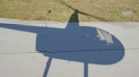 Helicopter shadow Stock Footage 12634156
