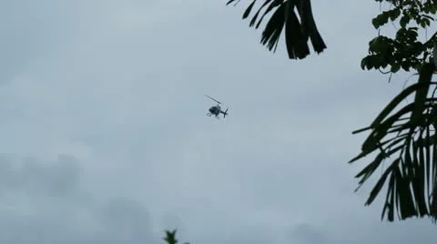 Helicopter sharp left turn 2 Stock Footage 11701010