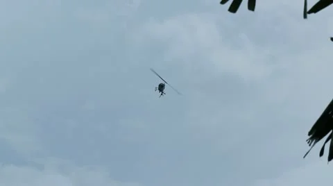 Helicopter sharp left turn Stock Footage 11701250