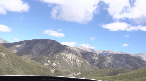 Helicopter Shot of Mountains Stock Footage 34254256