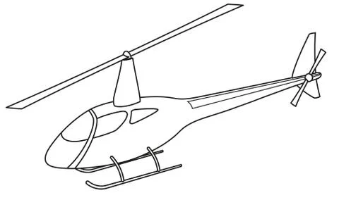 Helicopter silhouette Stock Illustration