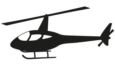 Helicopter silhouette Stock-Illustration