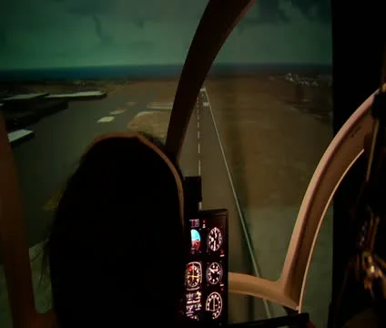 Helicopter simulator Stock Footage 21526513