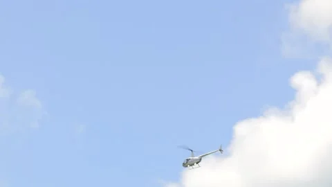 Helicopter in sky 2 Stock Footage 147623228