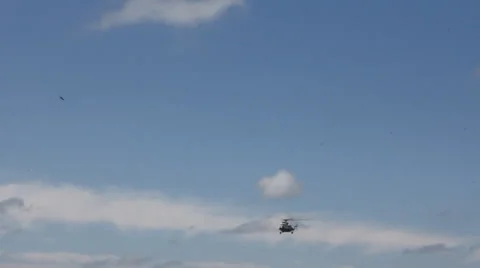 Helicopter in the sky 8963 스톡 동영상 26620195