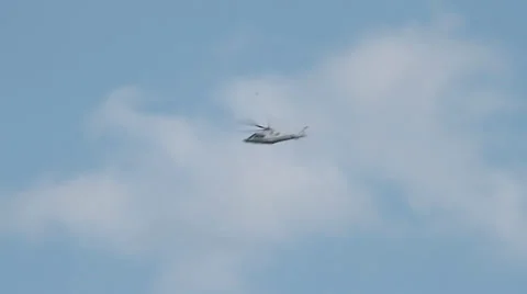 Helicopter on sky with clouds Stock-Footage 22589156