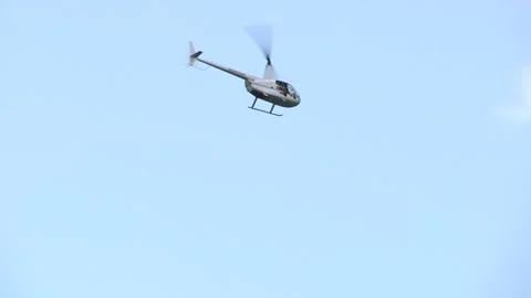 Helicopter in sky Stock Footage 147623225