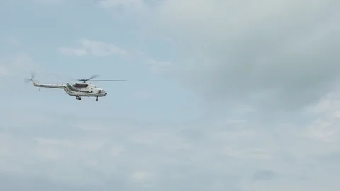 Helicopter in the sky - Georgia Stock Footage 85814262