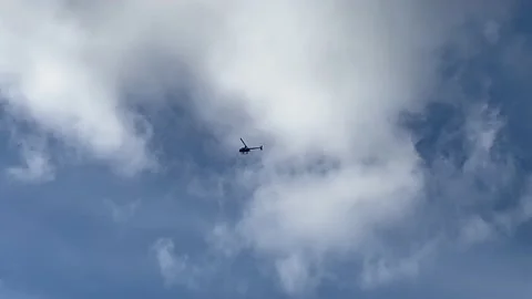 Helicopter Sky Pan Stock Footage 218997023