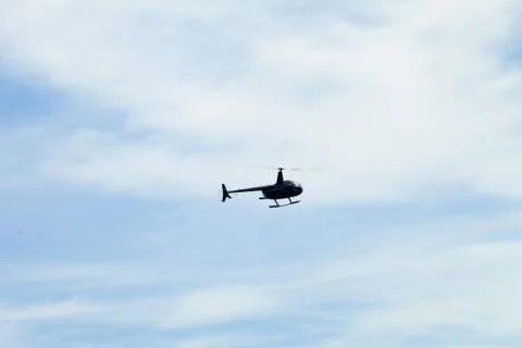 The helicopter in the sky Stock Photos