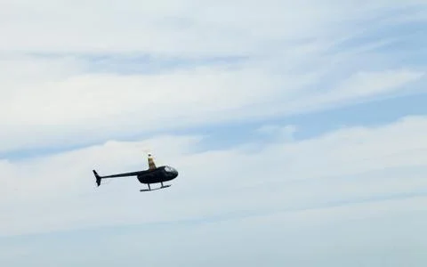 The helicopter in the sky Stock Photos