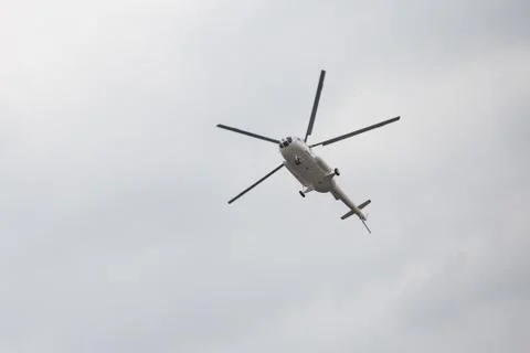 Helicopter in the sky Stock Photos