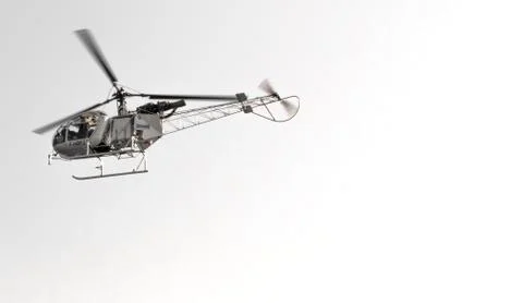 Helicopter in the sky Stock Photos