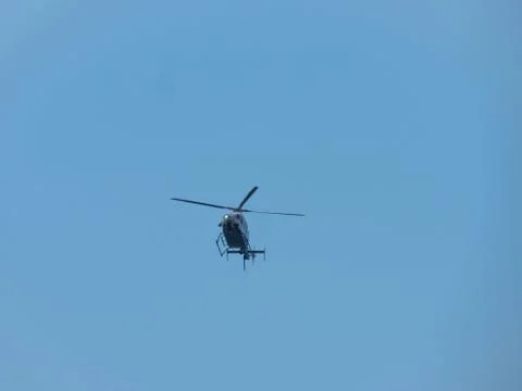 Helicopter in the sky Stock Photos