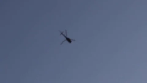 Helicopter slomo 2 Stock Footage 79028915