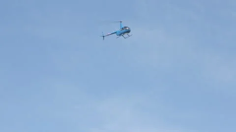 Helicopter spinning in the air Stock Footage 40272046