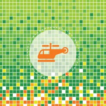 Helicopter symbol Stock Illustration