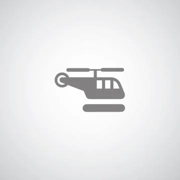 Helicopter symbol set Illustrazione stock
