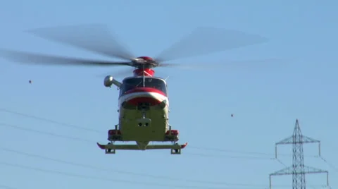 Helicopter take off Stock Footage 3230734