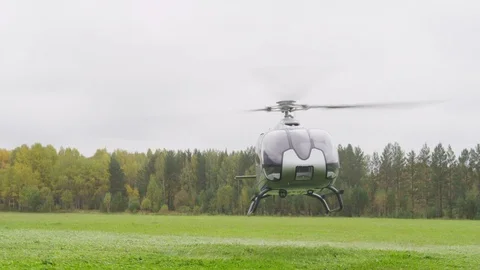 Helicopter - take off Stock Footage 74996695
