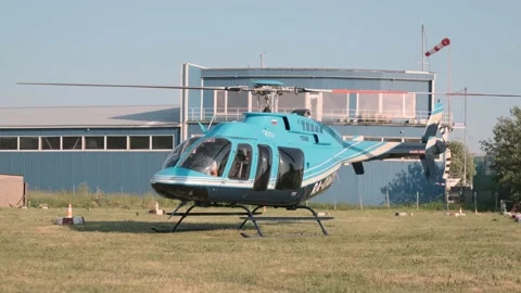 Helicopter take off Stock Footage 133836409