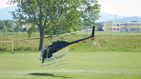 Helicopter take off Stock Photos
