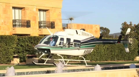 Helicopter Takeoff Stock Footage 647987