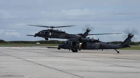 Helicopter Takeoff Stock-Footage 82106318