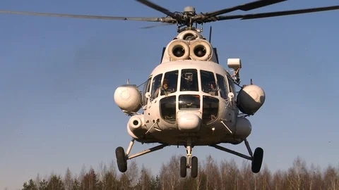 Helicopter takes off Video stock 120640749