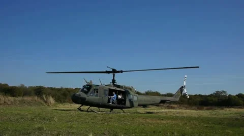 Helicopter Taking Off Video stock 12532544