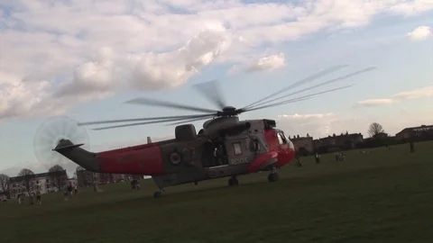 Helicopter taking off. Stock Footage 79971326