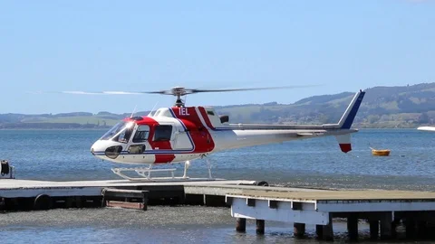 Helicopter Taking off Stock Footage 85567942