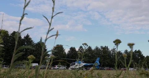 Helicopter Taking Off Stock Footage 111789283