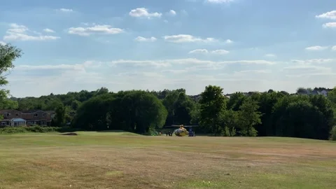 Helicopter taking off Stock Footage 136819352