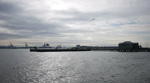 Helicopter taking off in New York Stock Footage 66444786