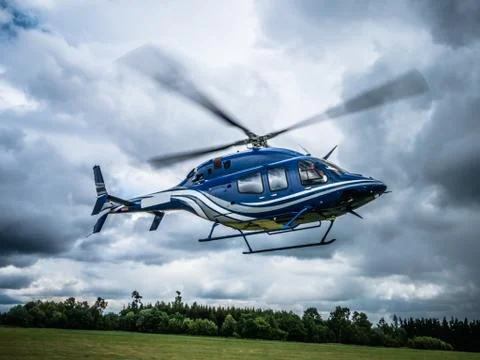 Helicopter taking off 写真素材