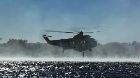 Helicopter tanker Video stock 802810