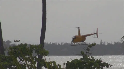 Helicopter Tour flying low Stock Footage 34301773