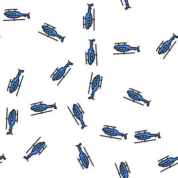 Helicopter transport vector seamless pattern 스톡 일러스트