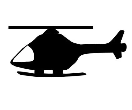 Helicopter vector art Stock Illustration