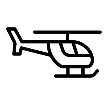 Helicopter Vector Icon Design Illustration Stock Illustration