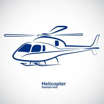 Helicopter  vector Stock Illustration