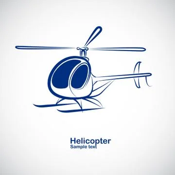 Helicopter  vector Stock Illustration