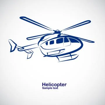 Helicopter  vector Stock Illustration