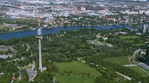 Helicopter Vienna Austria Stock Footage 108007401