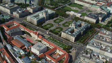 Helicopter Vienna Austria Museums Stock Footage 108010096