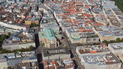 Helicopter Vienna Austria Opera Stock Footage 108009624