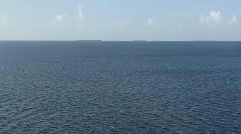 Helicopter View of Blue Ocean Stock Footage 26201064