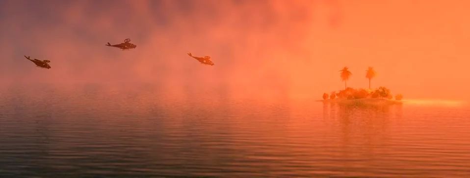 Helicopter war イラスト素材